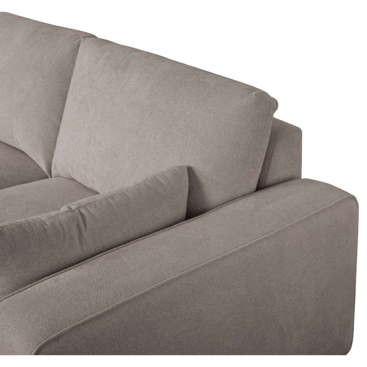 California L-Form Ecksofa Links - Stoffbezug Beige - FURNHOUSE