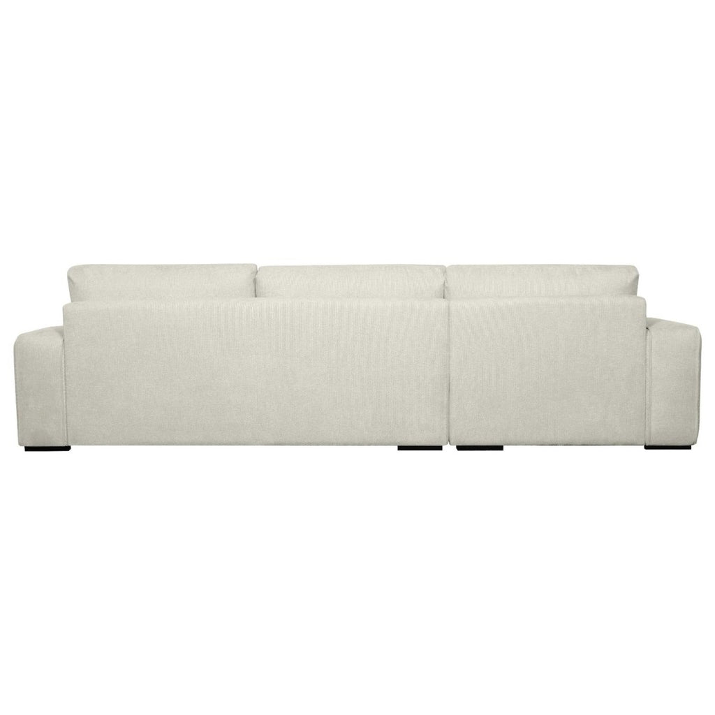 California L-Form Ecksofa Links - Stoffbezug Creme Weiß - FURNHOUSE