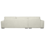 California L-Form Ecksofa Links - Stoffbezug Creme Weiß - FURNHOUSE