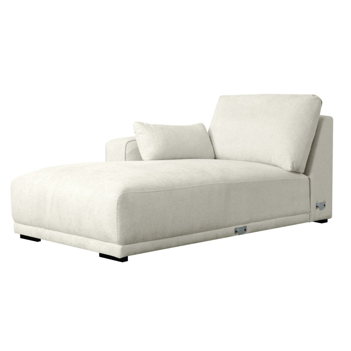 California L-Form Ecksofa Links - Stoffbezug Creme Weiß - FURNHOUSE