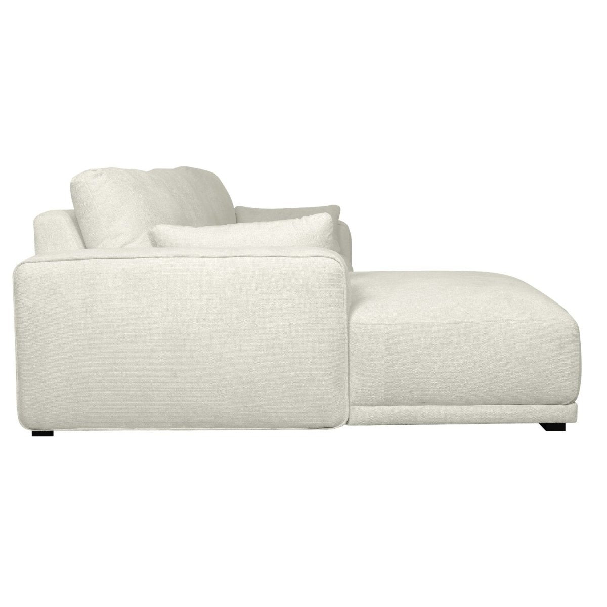 California L-Form Ecksofa Links - Stoffbezug Creme Weiß - FURNHOUSE