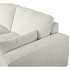 California L-Form Ecksofa Links - Stoffbezug Creme Weiß - FURNHOUSE