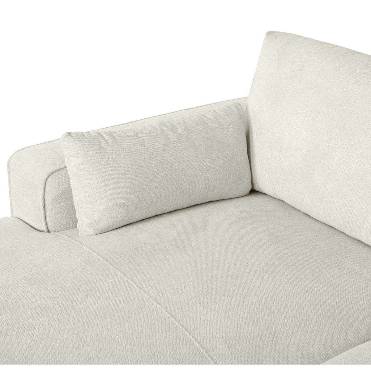 California L-Form Ecksofa Links - Stoffbezug Creme Weiß - FURNHOUSE