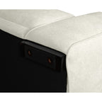 California L-Form Ecksofa Links - Stoffbezug Creme Weiß - FURNHOUSE