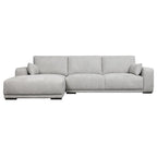 California L-Form Ecksofa Links - Stoffbezug Grau - FURNHOUSE