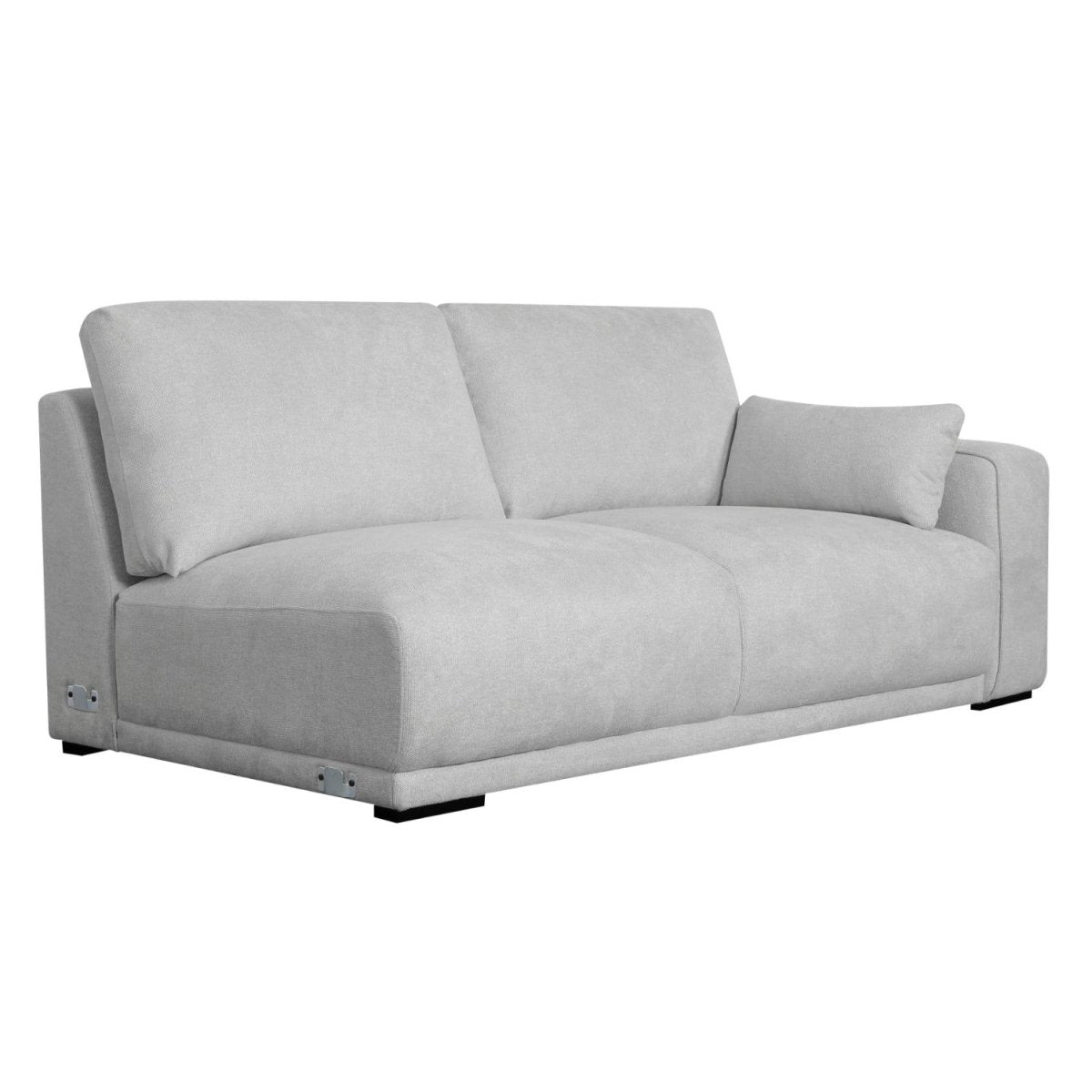 California L-Form Ecksofa Links - Stoffbezug Grau - FURNHOUSE