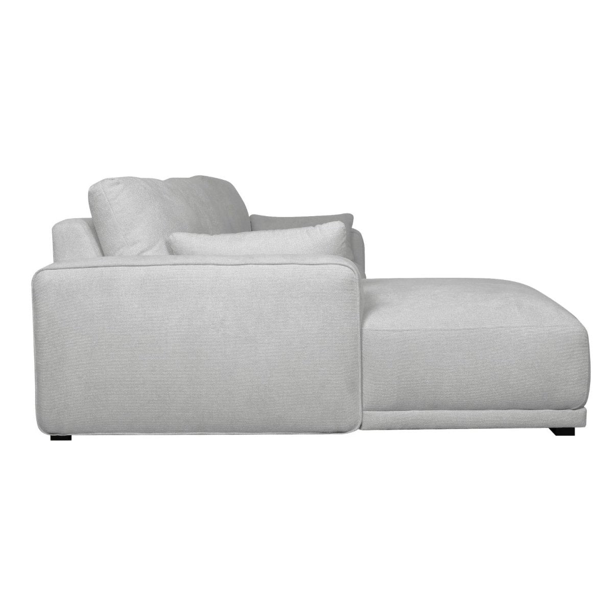 California L-Form Ecksofa Links - Stoffbezug Grau - FURNHOUSE