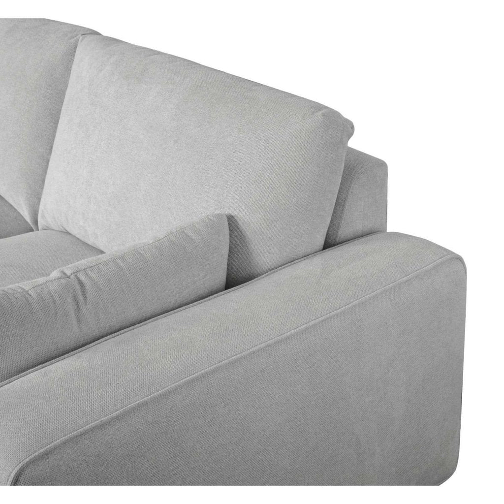 California L-Form Ecksofa Links - Stoffbezug Grau - FURNHOUSE