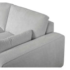 California L-Form Ecksofa Links - Stoffbezug Grau - FURNHOUSE