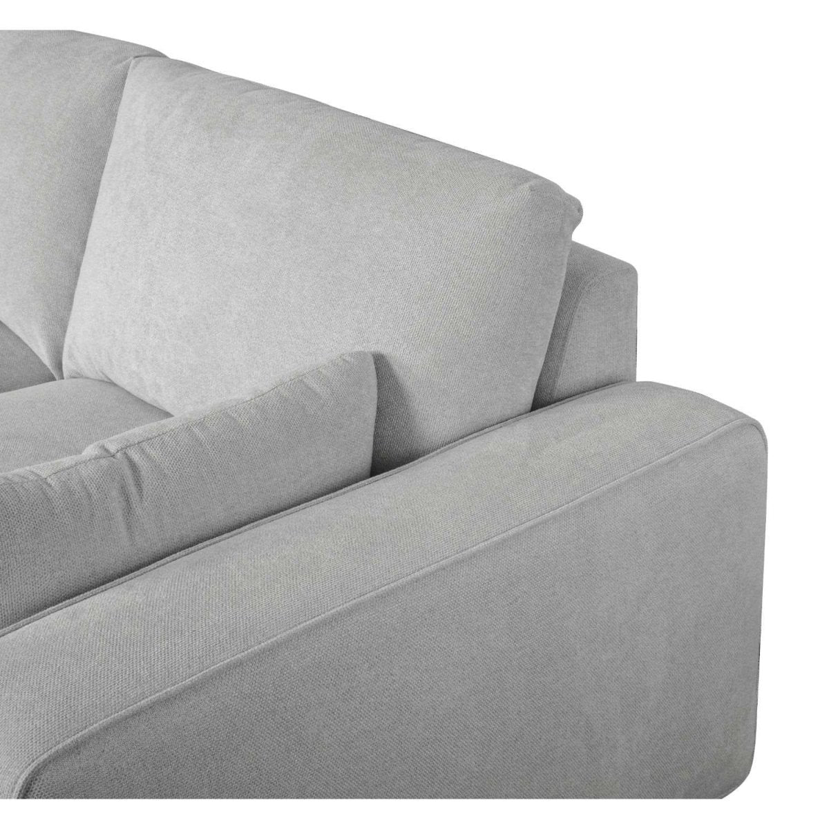 California L-Form Ecksofa Links - Stoffbezug Grau - FURNHOUSE