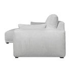 California L-Form Ecksofa Links - Stoffbezug Grau - FURNHOUSE