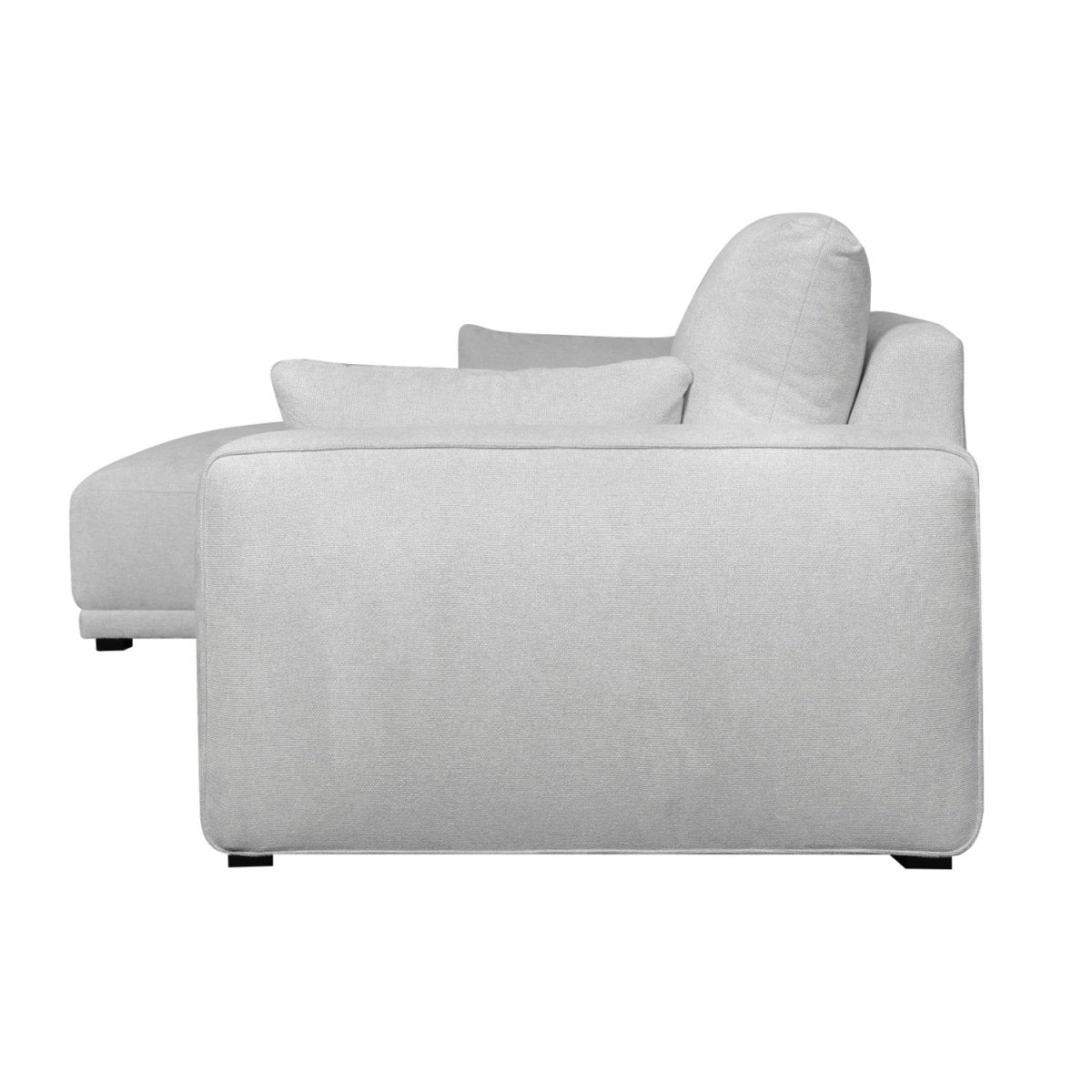 California L-Form Ecksofa Links - Stoffbezug Grau - FURNHOUSE