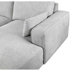 California L-Form Ecksofa Links - Stoffbezug Grau - FURNHOUSE