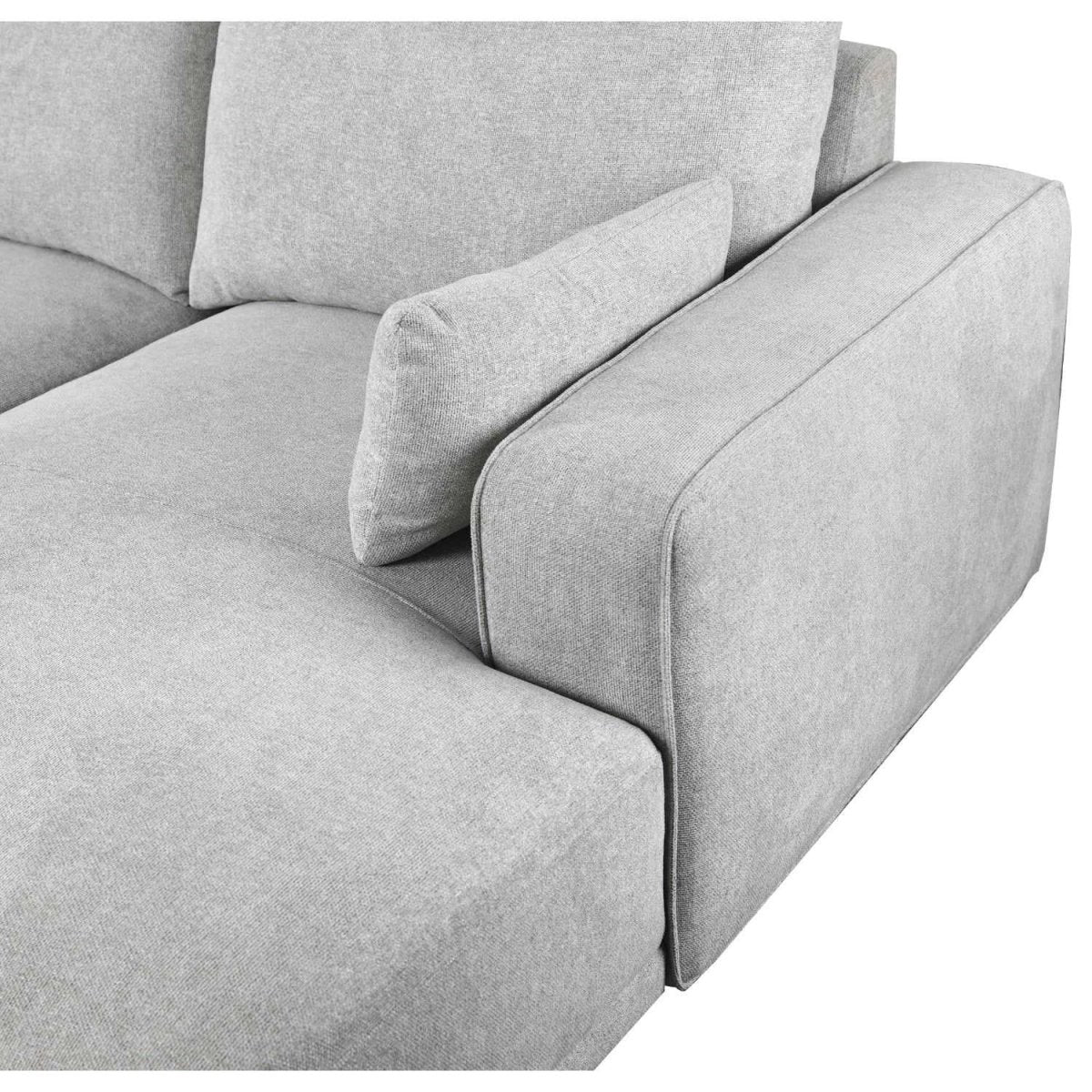 California L-Form Ecksofa Links - Stoffbezug Grau - FURNHOUSE