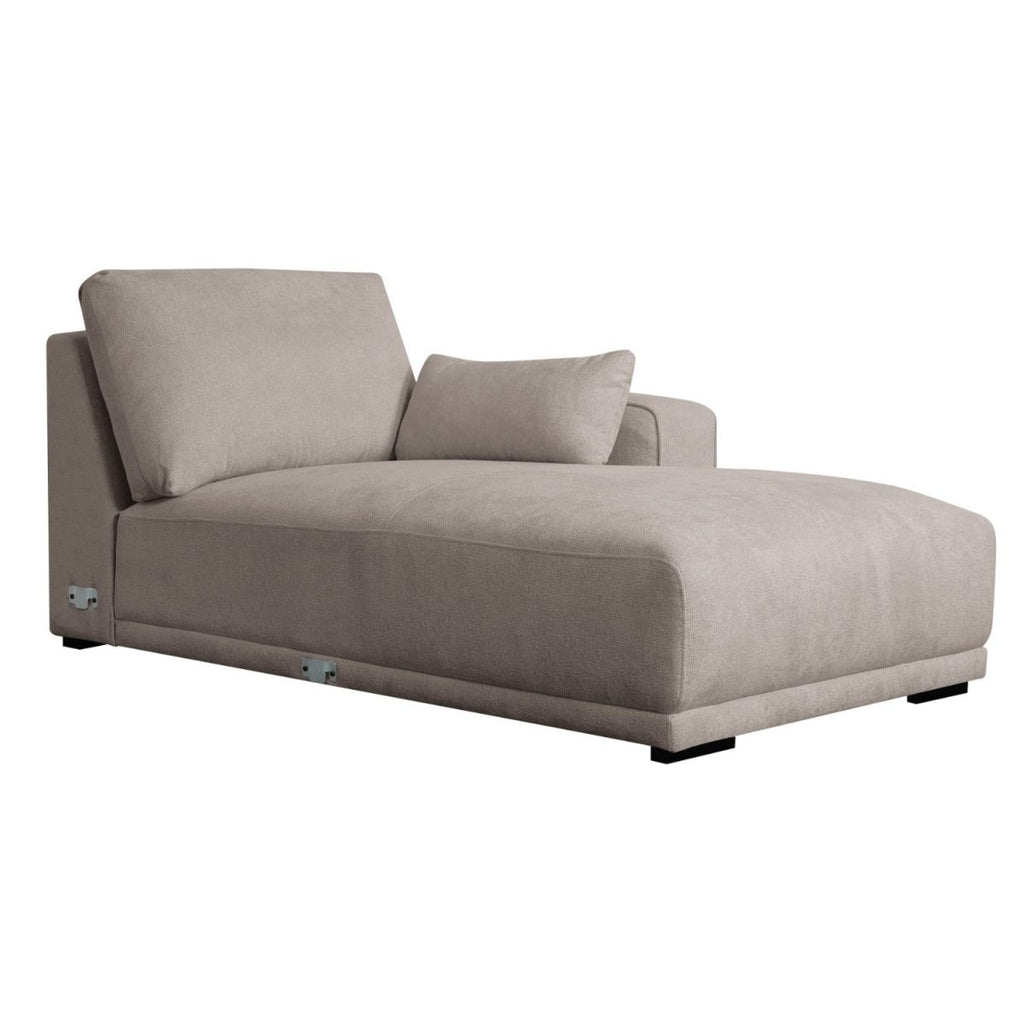 California L-Form Ecksofa Rechts - Stoffbezug Beige - FURNHOUSE