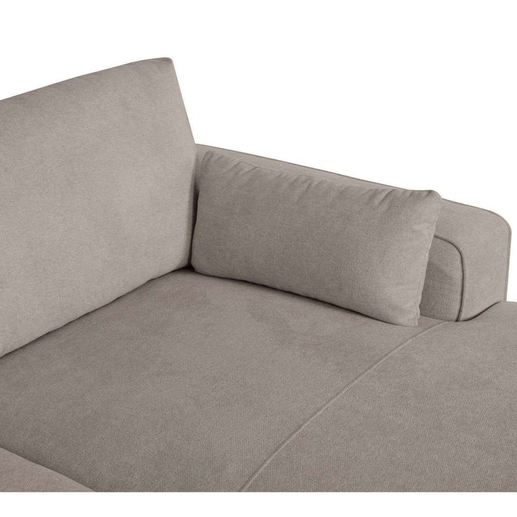 California L-Form Ecksofa Rechts - Stoffbezug Beige - FURNHOUSE