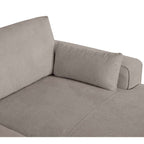 California L-Form Ecksofa Rechts - Stoffbezug Beige - FURNHOUSE