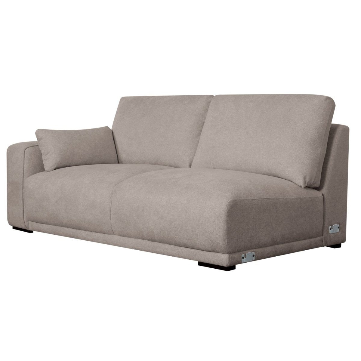 California L-Form Ecksofa Rechts - Stoffbezug Beige - FURNHOUSE