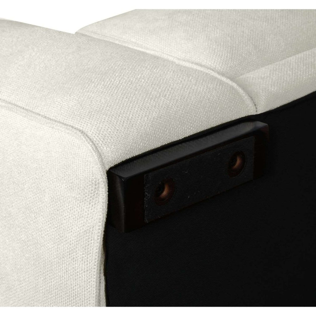 California L-Form Ecksofa Rechts - Stoffbezug Creme Weiß - FURNHOUSE