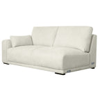 California L-Form Ecksofa Rechts - Stoffbezug Creme Weiß - FURNHOUSE