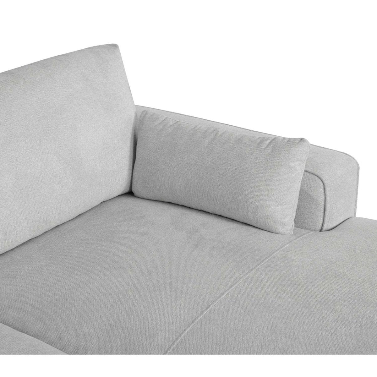 California L-Form Ecksofa Rechts - Stoffbezug Grau - FURNHOUSE