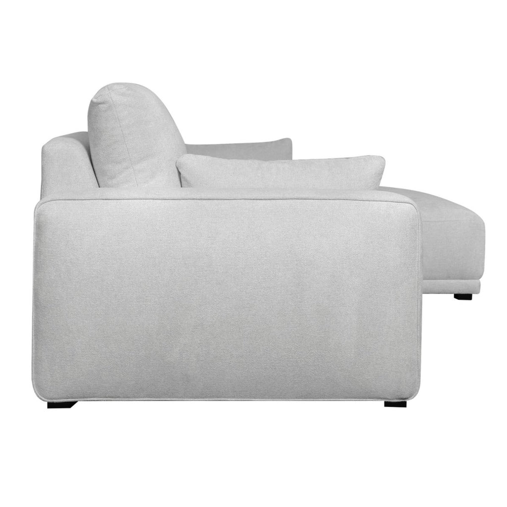 California L-Form Ecksofa Rechts - Stoffbezug Grau - FURNHOUSE