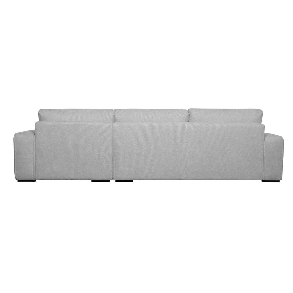California L-Form Ecksofa Rechts - Stoffbezug Grau - FURNHOUSE