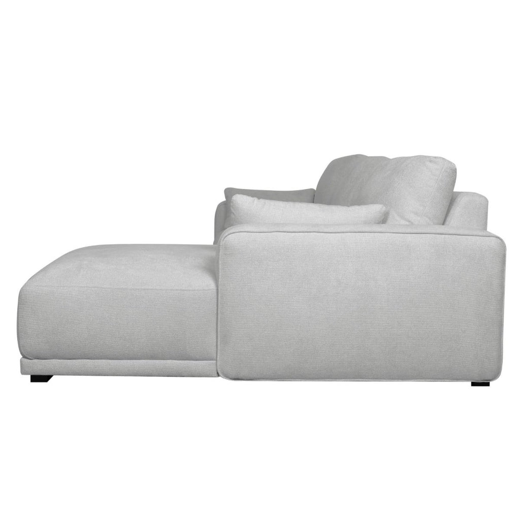 California L-Form Ecksofa Rechts - Stoffbezug Grau - FURNHOUSE