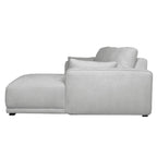 California L-Form Ecksofa Rechts - Stoffbezug Grau - FURNHOUSE
