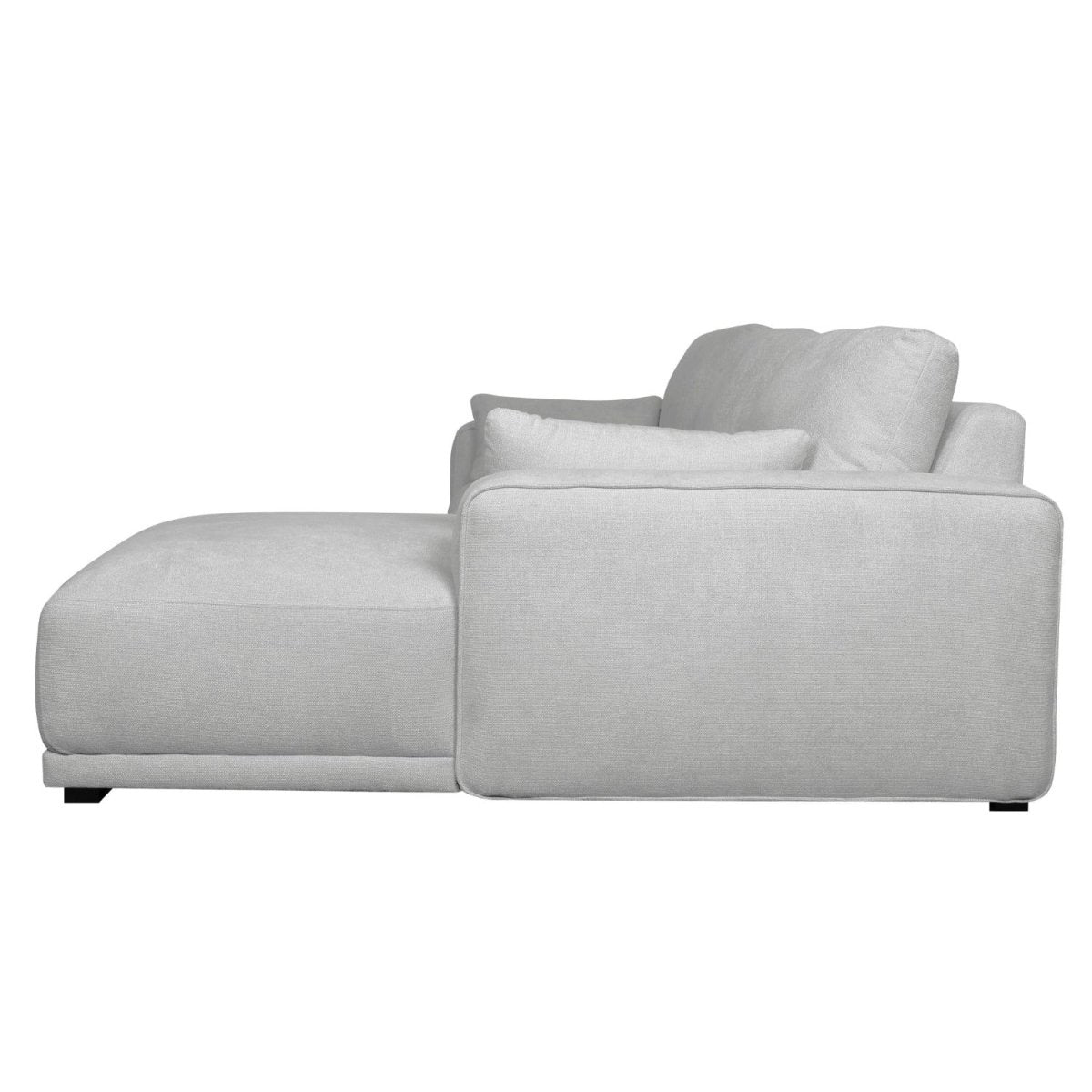 California L-Form Ecksofa Rechts - Stoffbezug Grau - FURNHOUSE