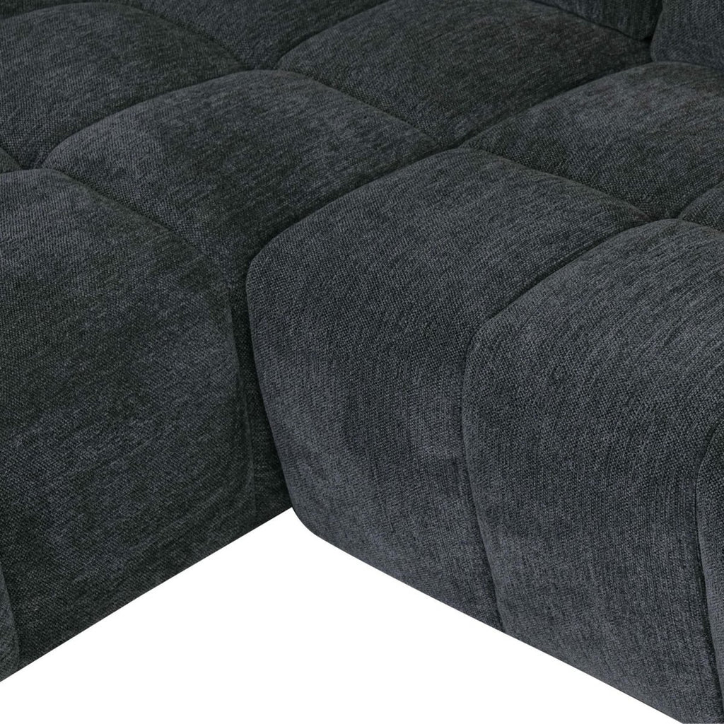 Colorado L-Form Ecksofa Links – mit Elektrische Relaxfunktion, USB - Stoffbezug Grau - FURNHOUSE