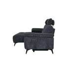 Colorado L-Form Ecksofa Links – mit Elektrische Relaxfunktion, USB - Stoffbezug Grau - FURNHOUSE