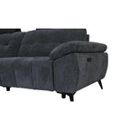 Colorado L-Form Ecksofa Links – mit Elektrische Relaxfunktion, USB - Stoffbezug Grau - FURNHOUSE