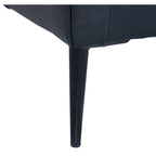 Couchgarnitur 3+2 Valencia - Echtleder Schwarz, 220 + 157 cm - FURNHOUSE