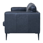 Couchgarnitur 3+2 Valencia - Echtleder Schwarz, 220 + 157 cm - FURNHOUSE