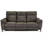 Couchgarnitur 3+2 Selesta - Elektrisch mit USB, Stoff Taupe - FURNHOUSE