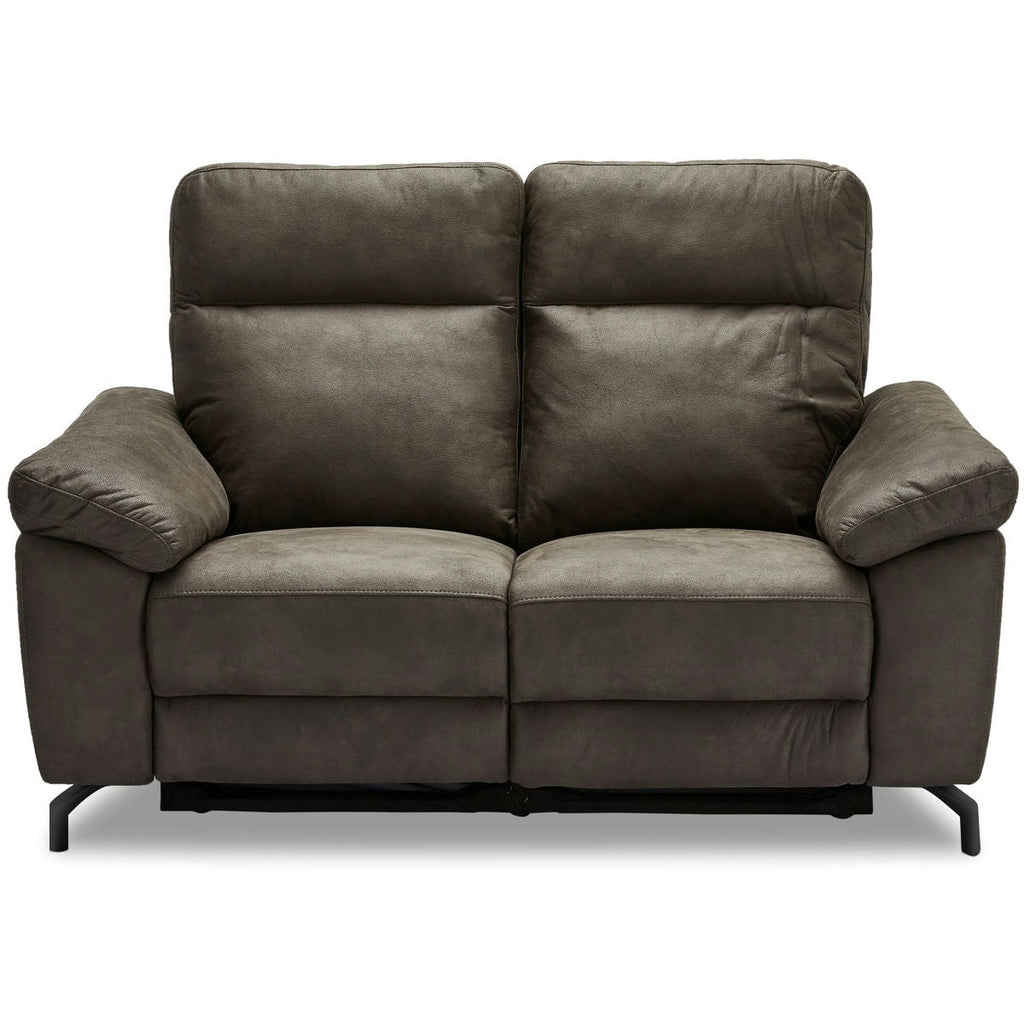 Couchgarnitur 3+2 - mit Elektrische Relaxfunktion, USB - Stoffbezug Taupe - FURNHOUSE