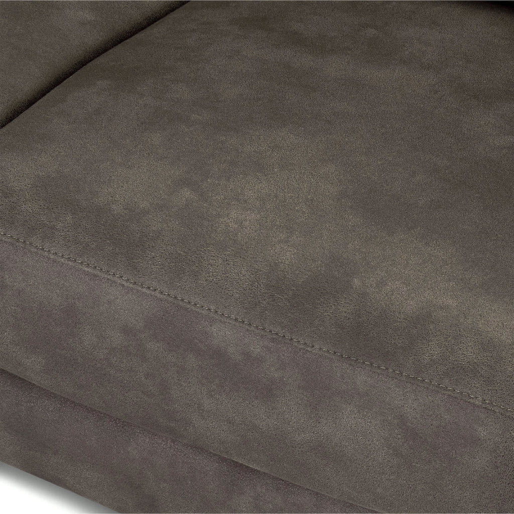 Couchgarnitur 3+2 - mit Elektrische Relaxfunktion, USB - Stoffbezug Taupe - FURNHOUSE