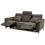 Couchgarnitur 3+2 Selesta - Elektrisch mit USB, Stoff Taupe - FURNHOUSE