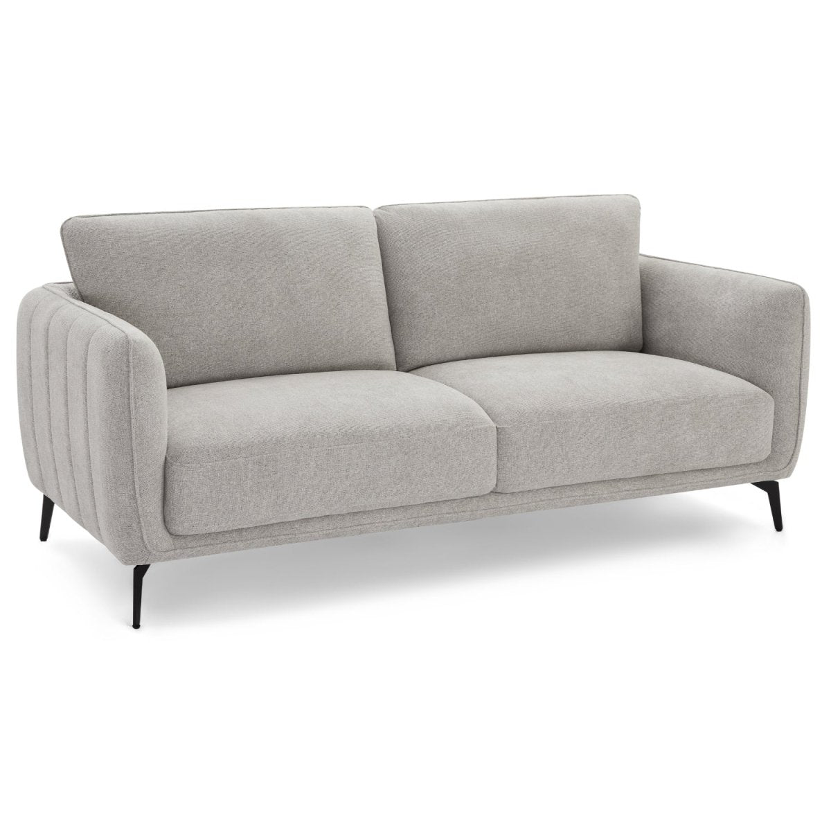 Couchgarnitur 3+2 Sofa - Stoffbezug Grau - IBBE DESIGN - FURNHOUSE