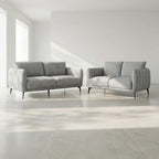 Couchgarnitur 3+2 Sofa - Stoffbezug Grau - IBBE DESIGN - FURNHOUSE