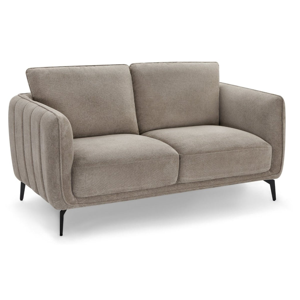 Couchgarnitur 3+2 Sofa - Stoffbezug Taupe - FURNHOUSE