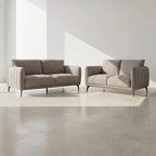 Couchgarnitur 3+2 Selena - Stoff Beige, 197 + 158 cm - FURNHOUSE