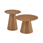 Couchtisch 2er Set ø45/60 cm Tango - Wildeiche Natur - FURNHOUSE