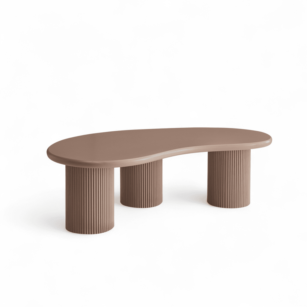Couchtisch 2er Set ø50/130x70 cm - Mocca Mousse - FURNHOUSE