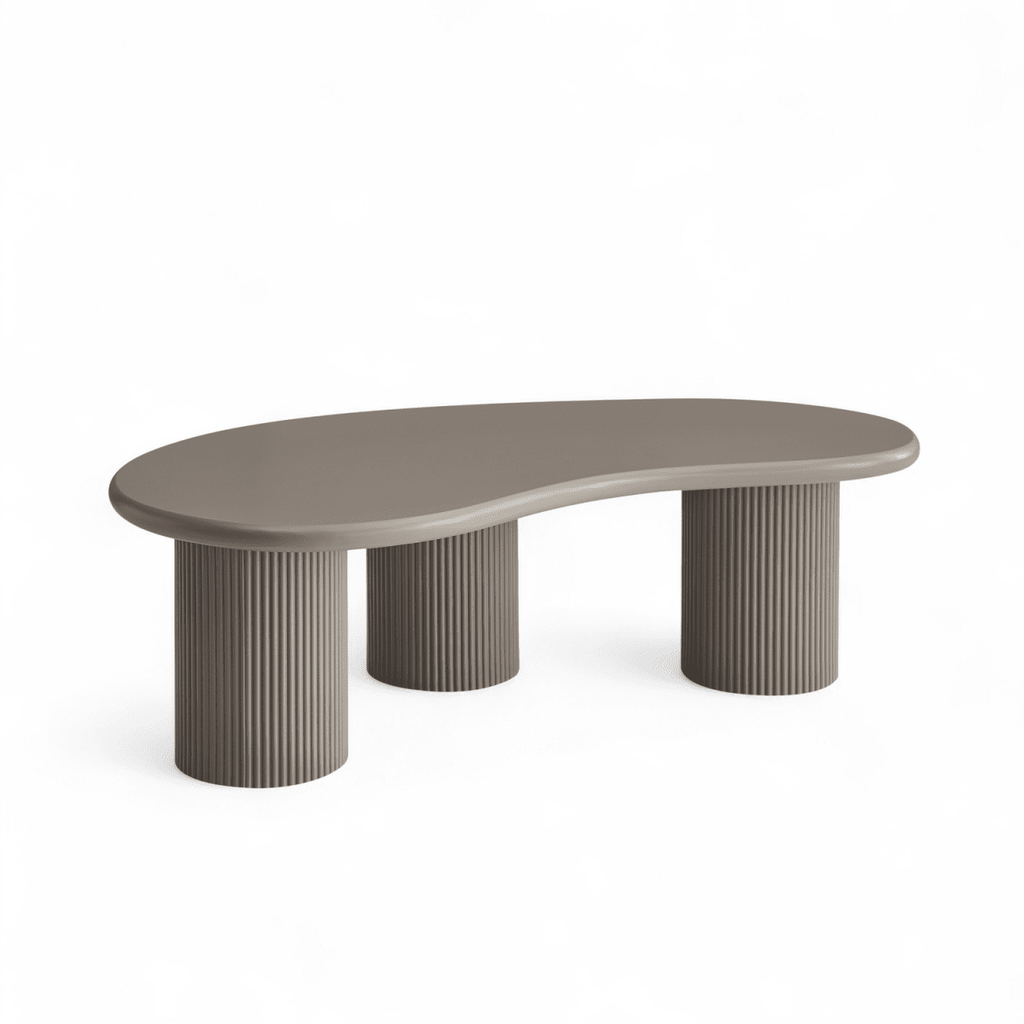 Couchtisch 2er Set ø50/130x70 cm - Taupe - FURNHOUSE