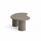 Wave 2er Set ø50 cm + 130 x 70 cm Grau schräg von oben