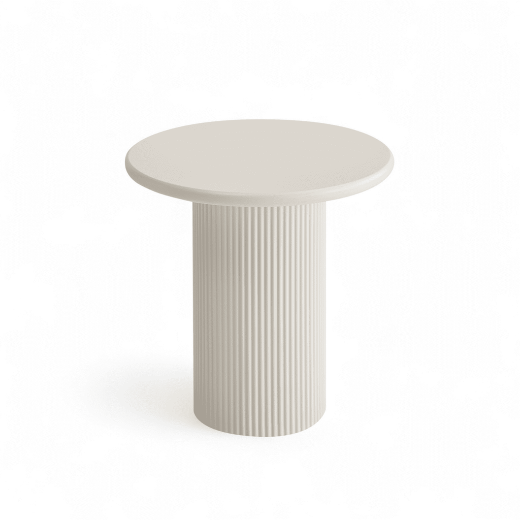 Couchtisch 2er Set ø50/130x70 cm - Weiß - FURNHOUSE