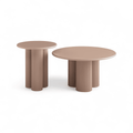 Couchtisch 2er Set ø50/80 cm - Mocca Mousse - FURNHOUSE