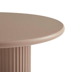 Tischkante im Detail, Flow 2er Set ø50/80 cm Braun